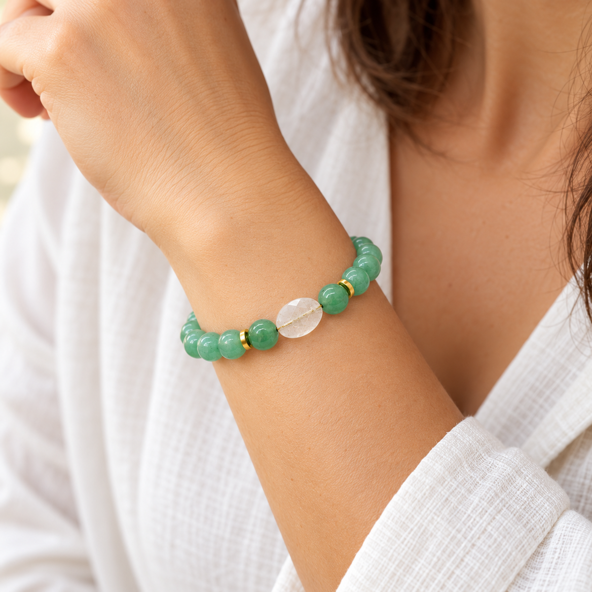 Rose Quartz Oasis Bracelet - Yalda Concept Store Persan