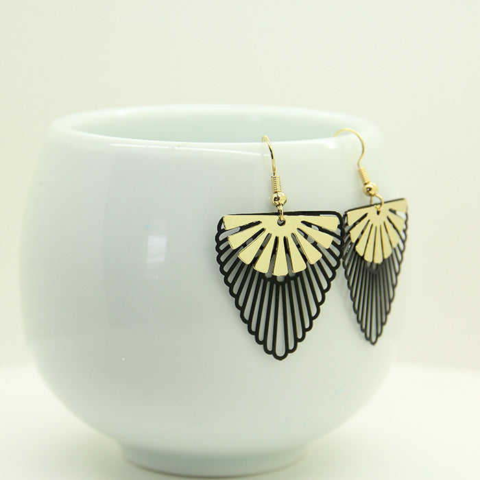 Black and Gold earrings