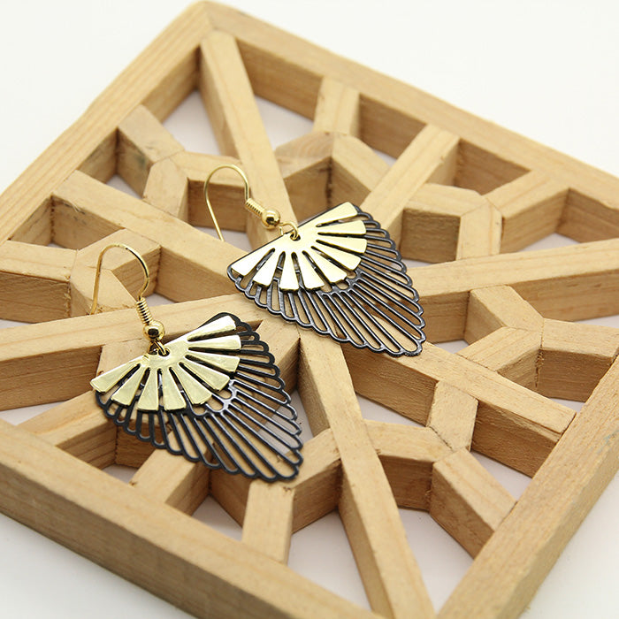 Black and Gold earrings