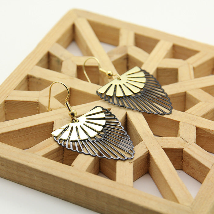Black and Gold earrings