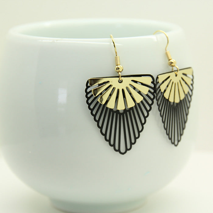 Black and Gold earrings