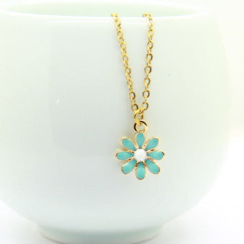 Blue flower Necklace