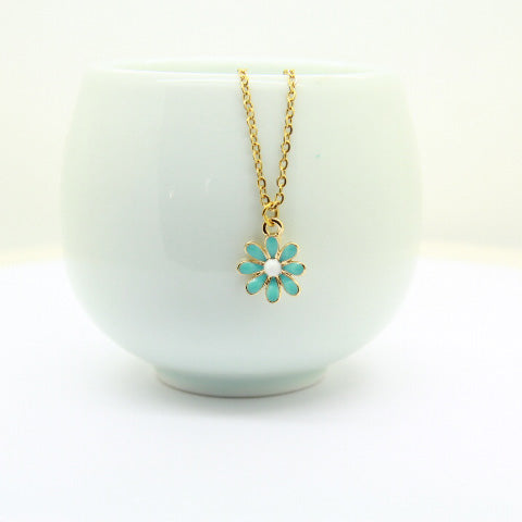 Blue flower Necklace