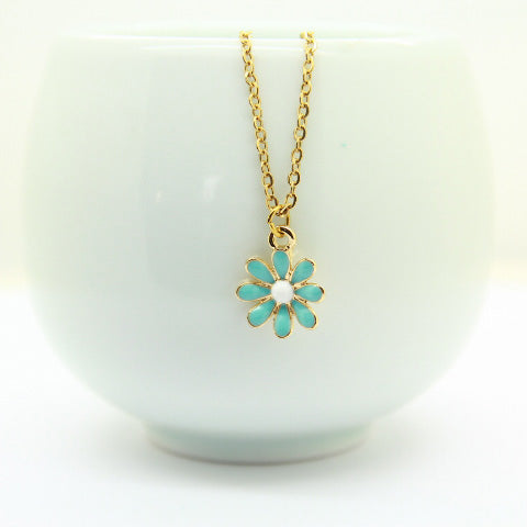 Blue flower Necklace