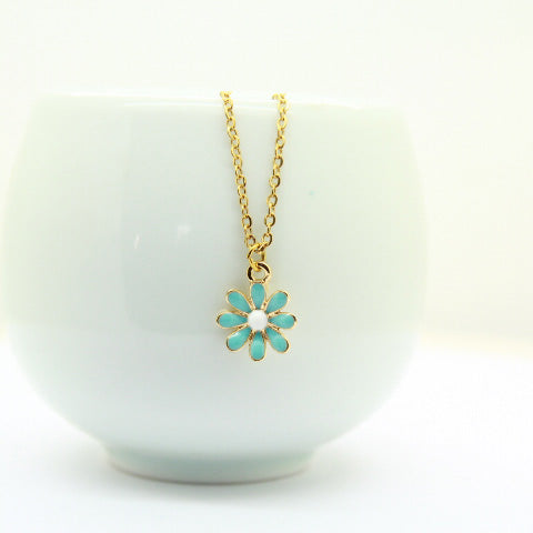 Blue flower Necklace