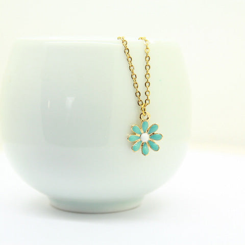 Blue flower Necklace