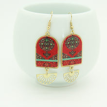 Load image into Gallery viewer, Red Spice Market Earrings
