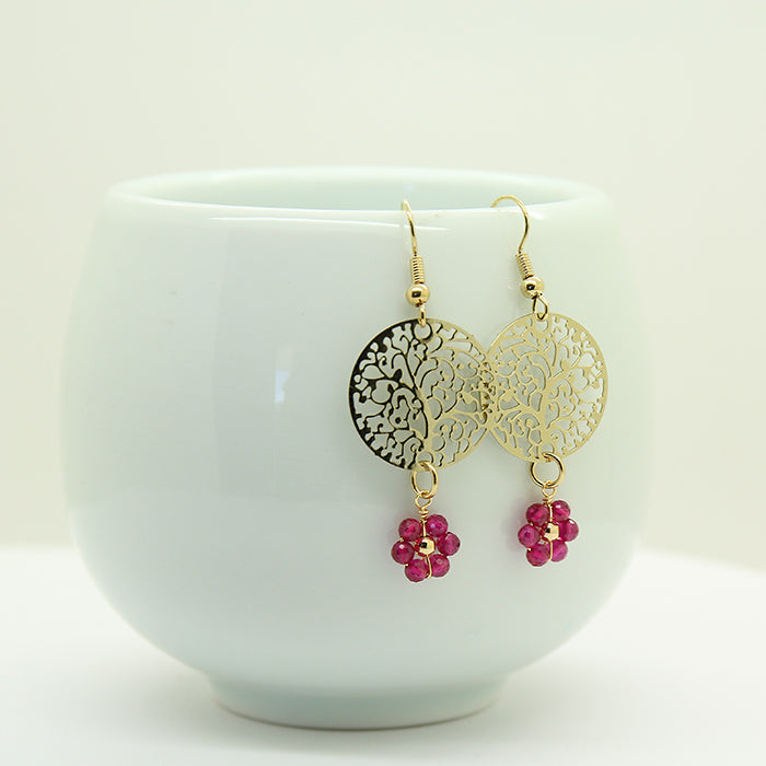 Florish tree earrings