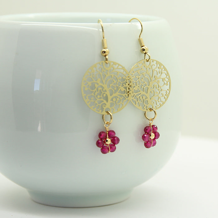 Florish tree earrings