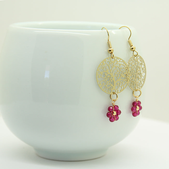 Florish tree earrings