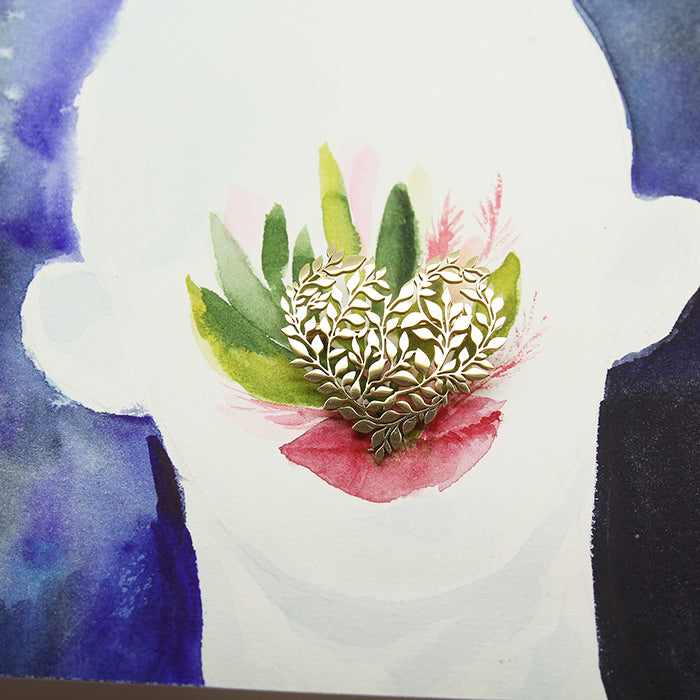 Flourish heart Brooch - Yalda Concept Store Persan
