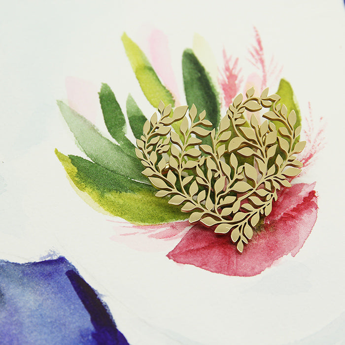 Flourish heart Brooch - Yalda Concept Store Persan