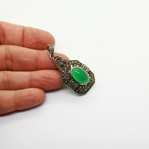 Green Agate Pendant