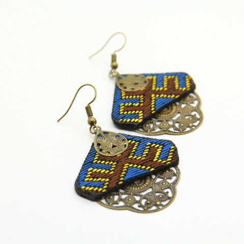 Persian Embroidered Earrings