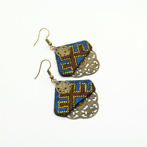 Persian Embroidered Earrings