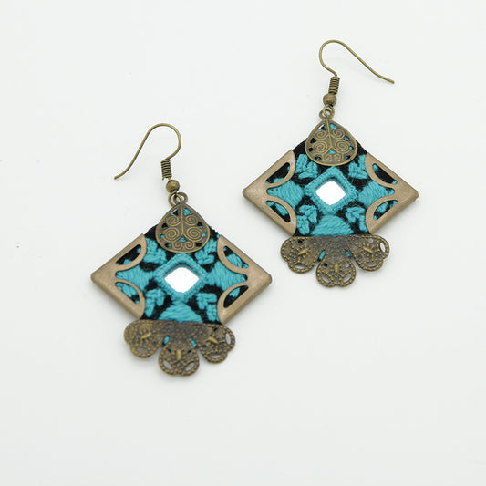 Persian Embroidered Earrings