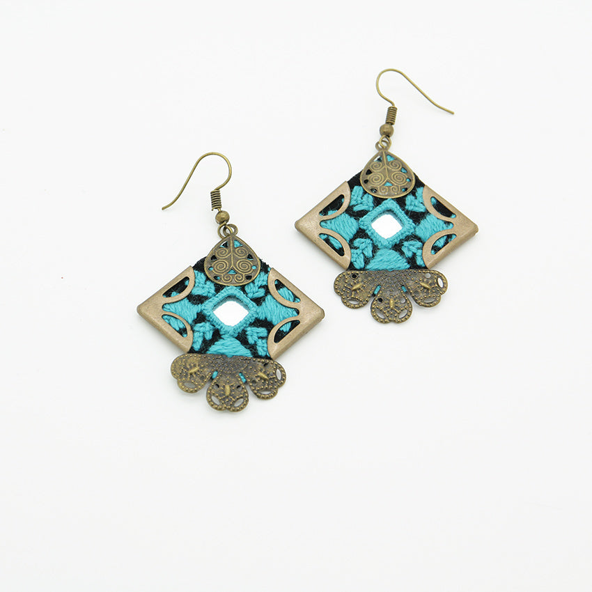 Persian Embroidered Earrings