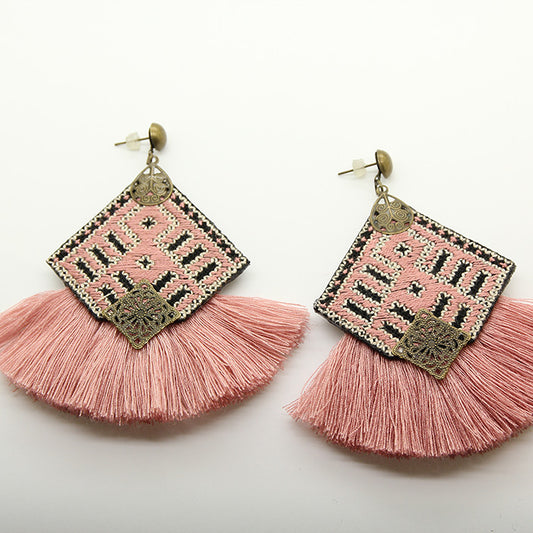 Persian Embroidered  Earrings