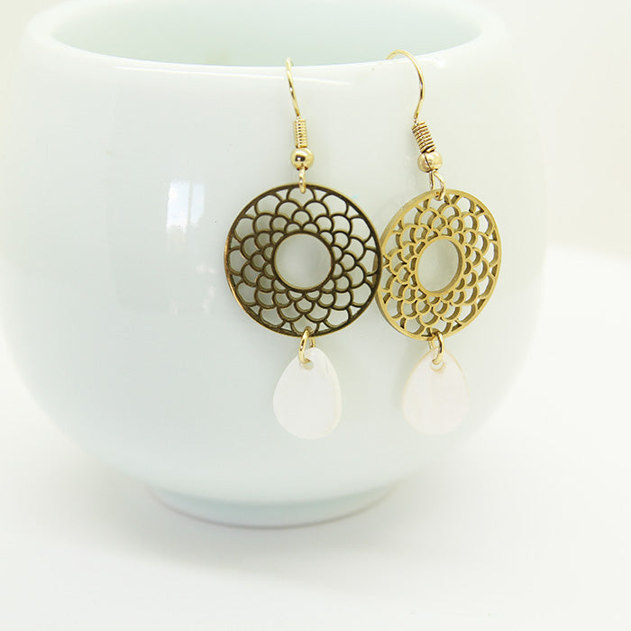 White drop  Earrings