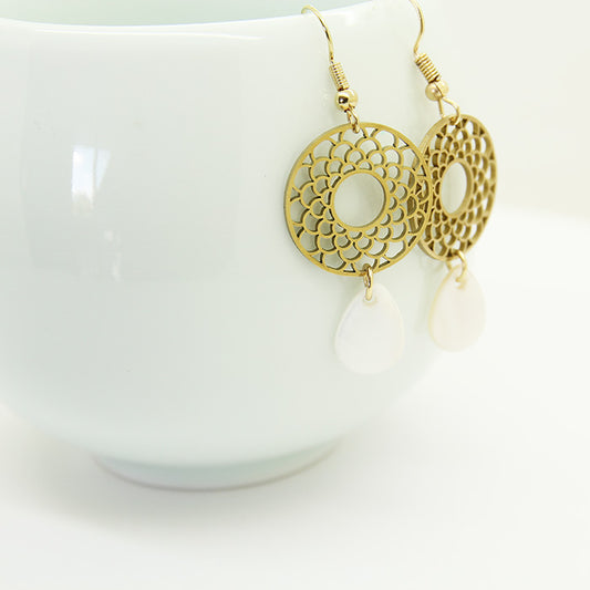 White drop  Earrings