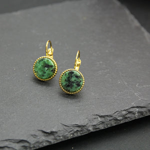 Green Apatite Earrings