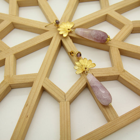 LIla stones Earrings
