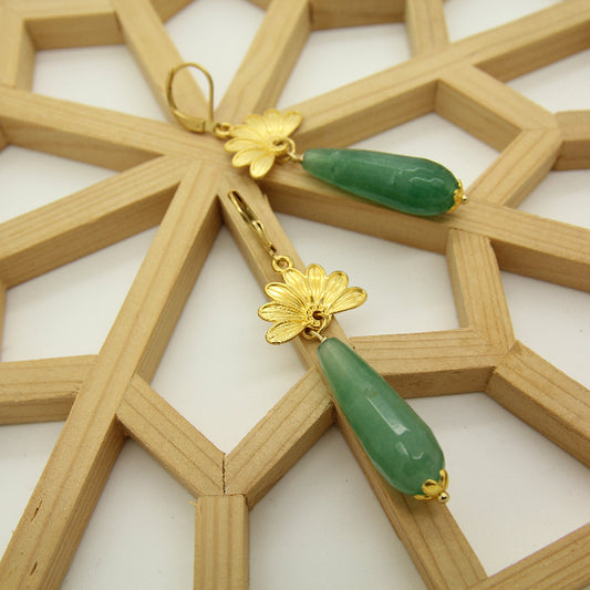Green stones Earrings