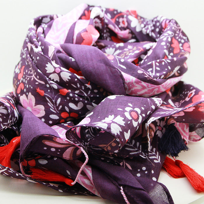 Persian flowers Wrap, 100% Cotton