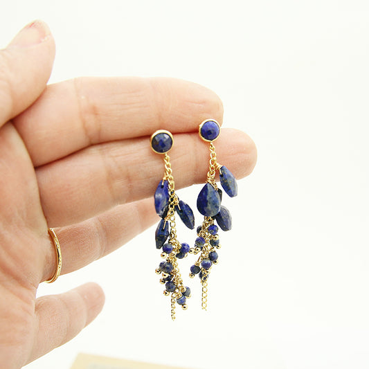 Lapis Lazuli Drps Earrings