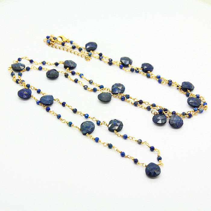 Long Lapis Necklace