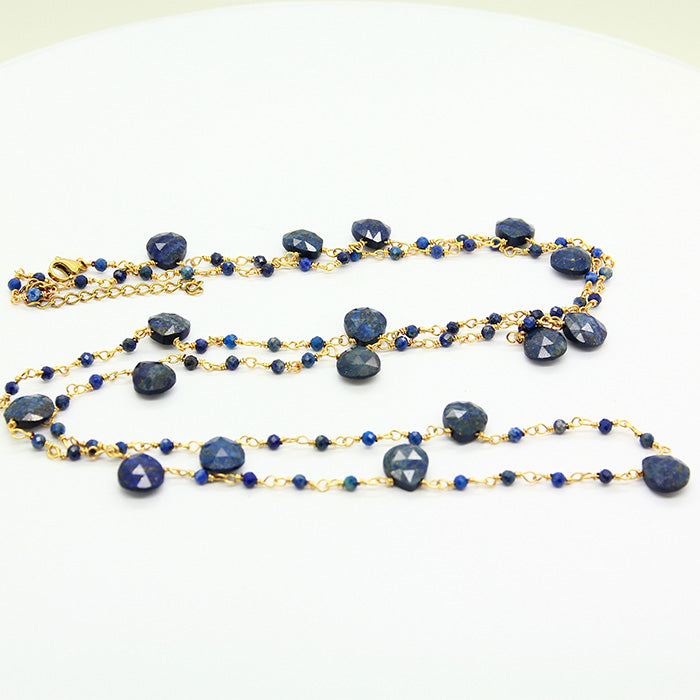 Long Lapis Necklace