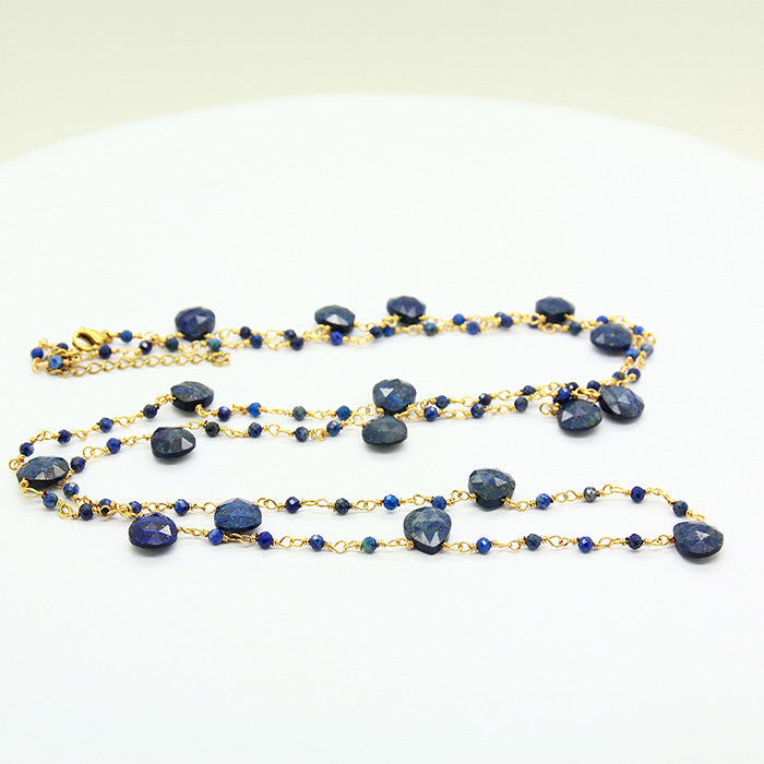 Long Lapis Necklace