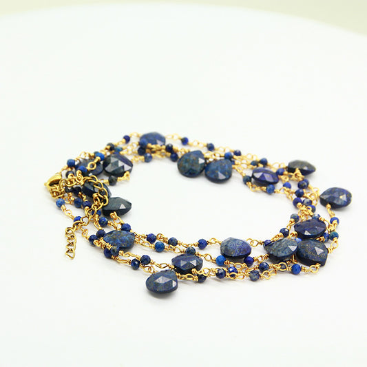 Long Lapis Necklace