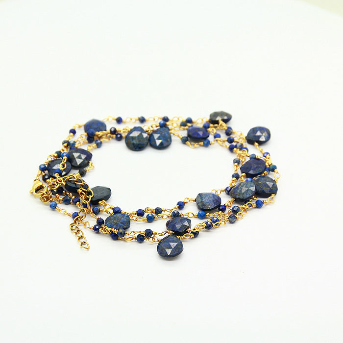 Long Lapis Necklace