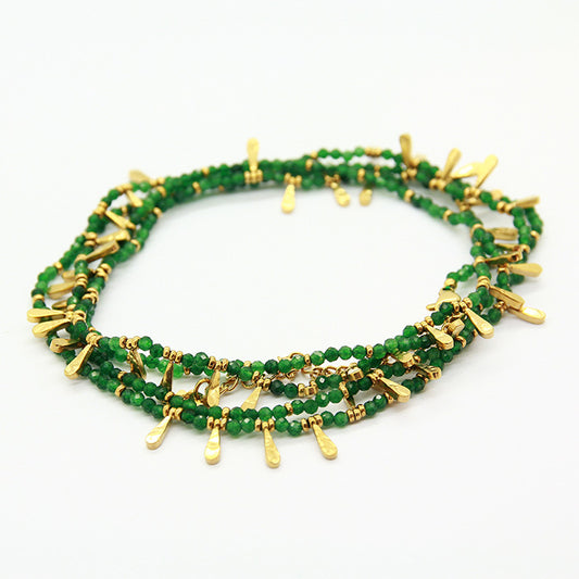 Green stones necklace