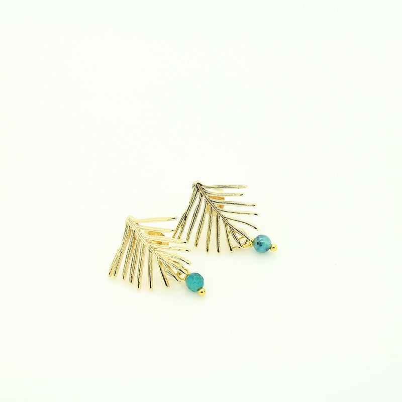 Enchanted Leaf Apatite Earrings