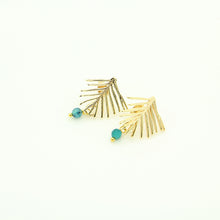 Load image into Gallery viewer, Enchanted Leaf Apatite Earrings
