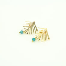 Load image into Gallery viewer, Enchanted Leaf Apatite Earrings
