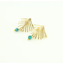 Load image into Gallery viewer, Enchanted Leaf Apatite Earrings
