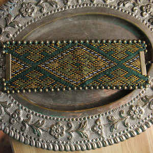 Persian Elegance Green Bracelet