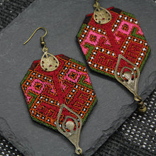 Load image into Gallery viewer, Embroidered Elegance Earrings
