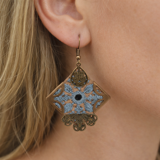 Persian Embroidered Earrings - Yalda Concept Store Persan