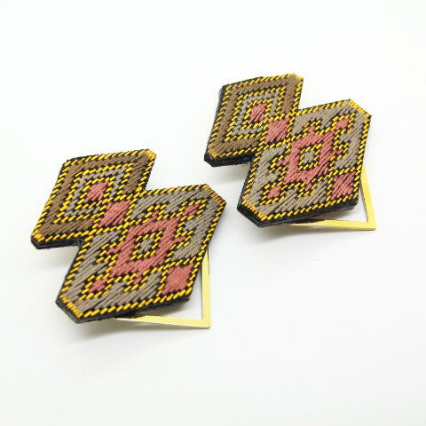 Persian Mumtaz  Embroidered  Earrings