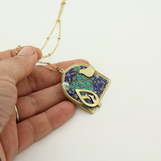 Persian bird necklace