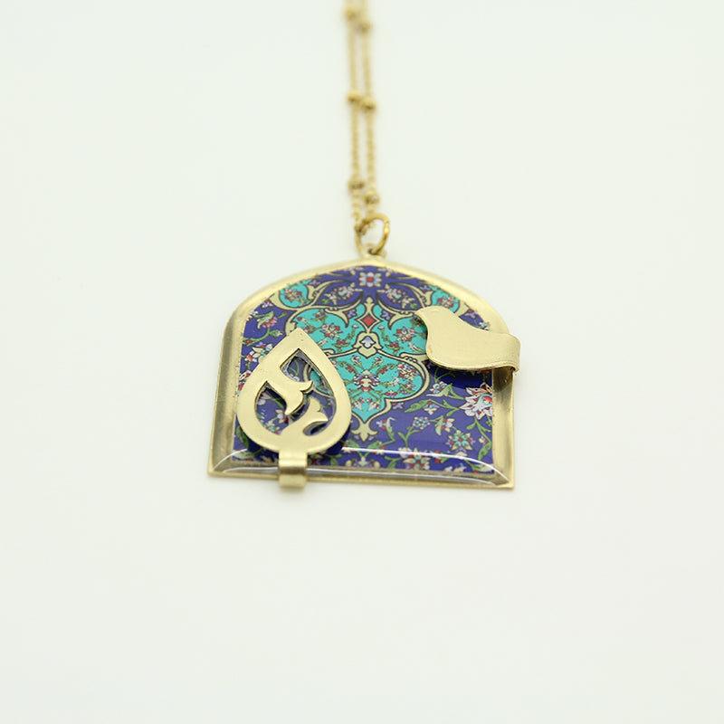 Persian bird necklace