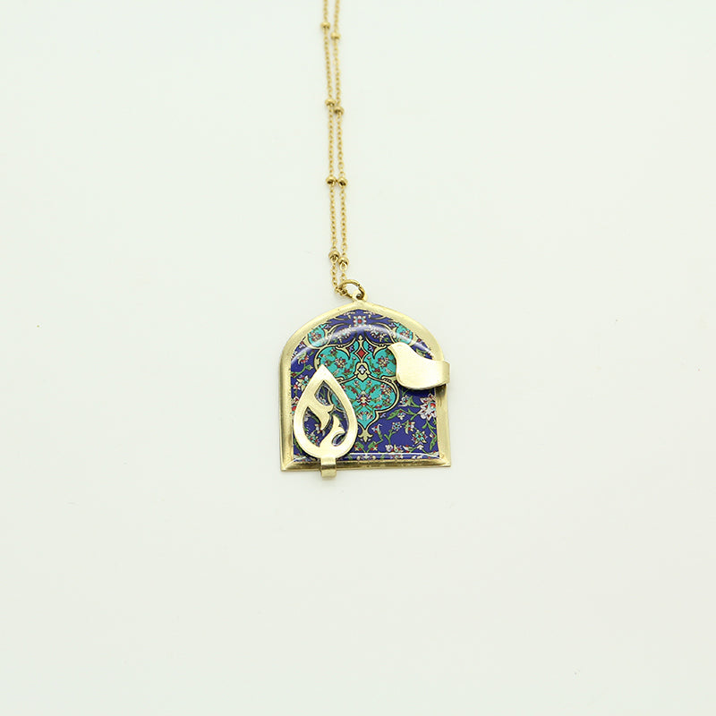 Persian bird necklace