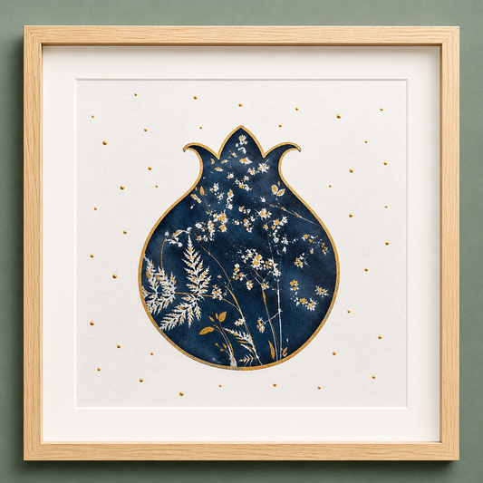 Pomegranate Cyanotype - Yalda Concept Store Persan