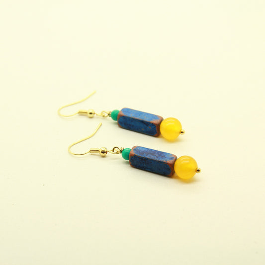 Bobylon Yellow Earrings