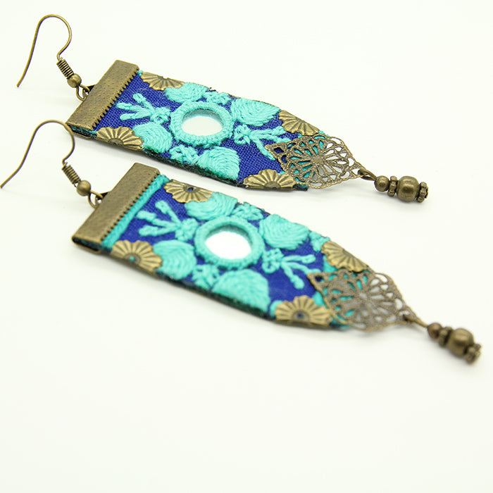 Embroidered Earrings