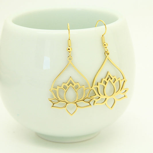 Lotus earrings